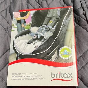 Britax Seat Saver Waterproof Liner - Black and Gray